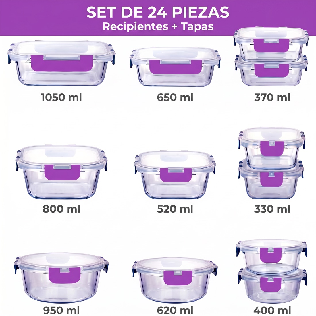 Tamaños disponibles